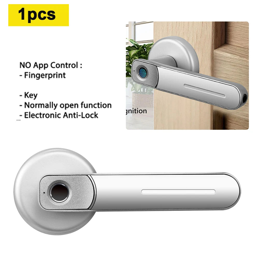 Tuya /Ttlock Wifi Electronic Smart Door Lock Biometric Fingerprint Unlock Intelligent Password Lock Keyless Entry for Smart Home