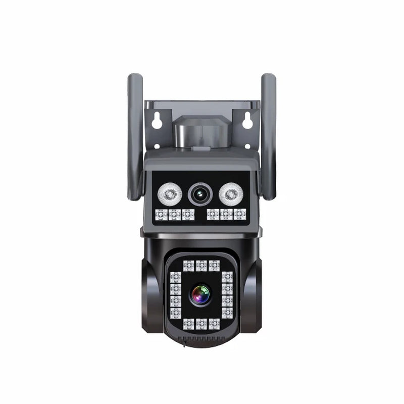 8MP Wirelees PTZ Camera 8MP Outdoor Dual Lens WIFI Camera AI Tracking Security Protection CCTV Surveillance Camera AI Tracking
