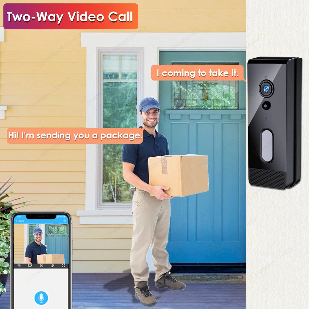 Tuya Wifi Doorbell Camera 1080P Outdoor IP65 Waterproof Wireless Video Intercom Smart Home Door Bell Alexa Google Apartment