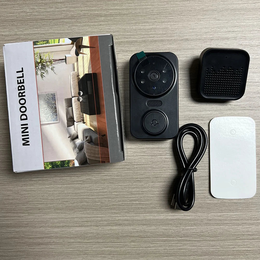 Wifi Smart Video Doorbell Camera Night Vision Wireless Visual Intercom Doorbell Intelligent Doorbell Indoor Outdoor Surveillance