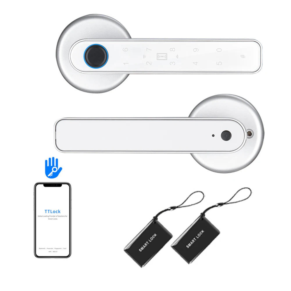 TY TTLOCK Control Smart Door Lock Password Fingerprint Lock Bluetooth Smart Home Digital Electronic Lock Security Protection