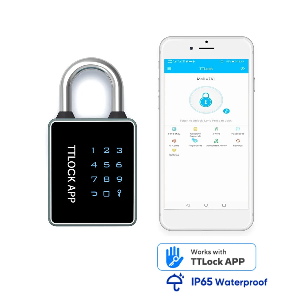 Tuya /Ttlock Wifi Electronic Smart Door Lock Biometric Fingerprint Unlock Intelligent Password Lock Keyless Entry for Smart Home
