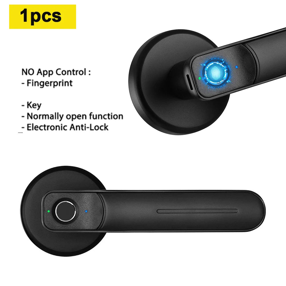 Tuya /Ttlock Wifi Electronic Smart Door Lock Biometric Fingerprint Unlock Intelligent Password Lock Keyless Entry for Smart Home