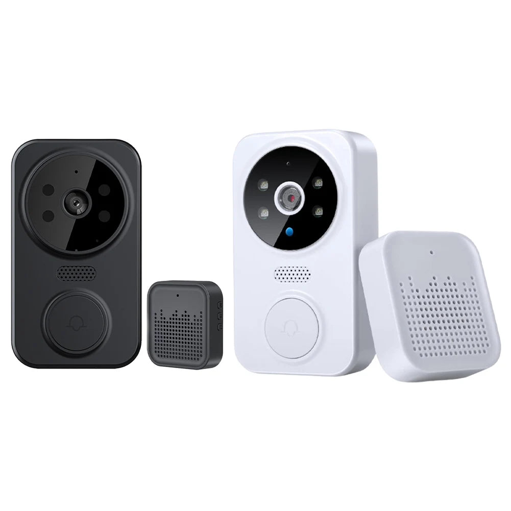 Wifi Wireless Video Doorbell with Chime 2-Way Audio Smart Video Doorbell Camera Night Vision Front Door Camera for Home Security