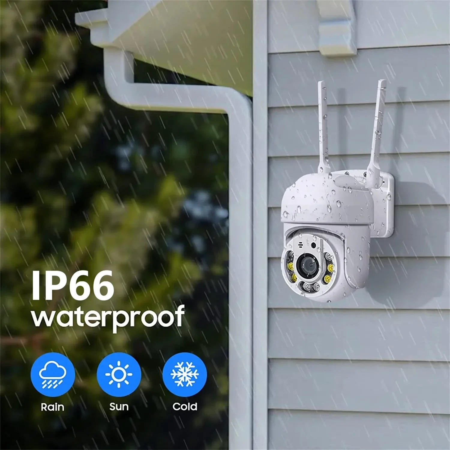 8MP WIFI Surveillance Camera Wireless Outdoor AI Human Detection Security CCTV Camera Color Night Vision 10X Digital Zoom Camera