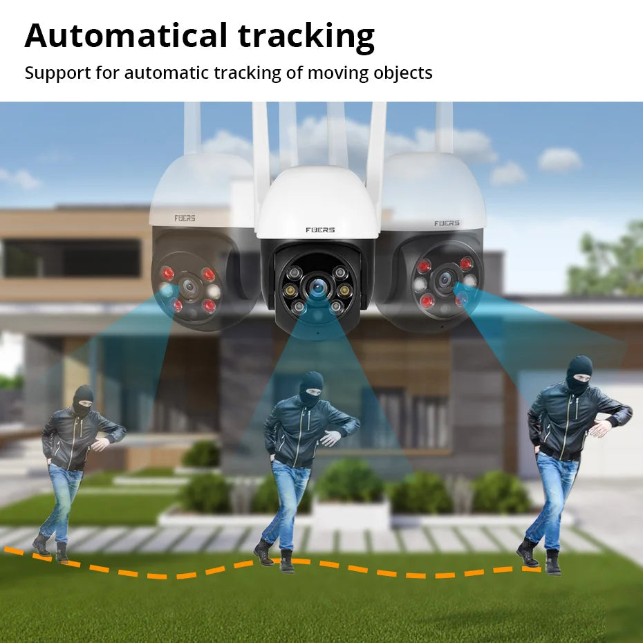 8MP 4K IP Camera Tuya Smart Outdoor Home Security Auto Tracking AI Human Detection Camera WIFI CCTV Surveillance Camera