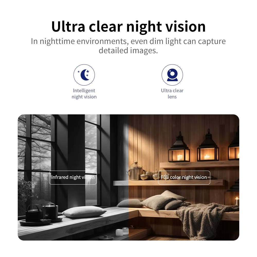 Neye 8MP/4K S5 Wifi Home Security Indoor Camera AI Automatic Tracking and Detection PTZ IP Camera CCTV Security Camera