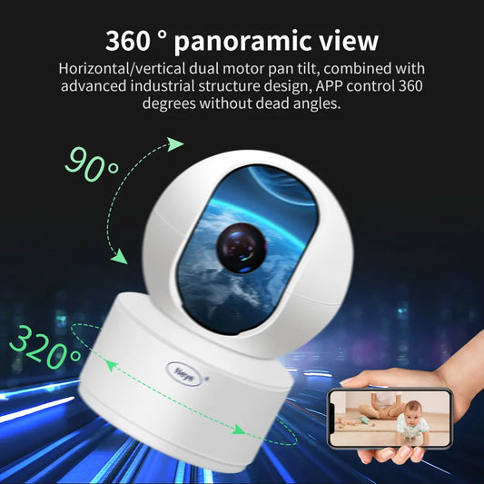 Neye 8MP/4K S5 Wifi Home Security Indoor Camera AI Automatic Tracking and Detection PTZ IP Camera CCTV Security Camera