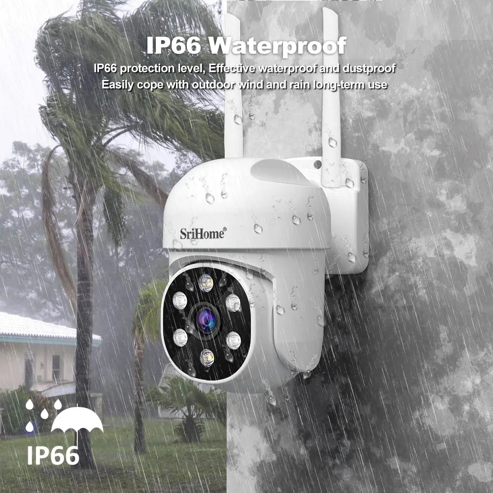 SH061 Wireless Monitoring Camera PTZ AI 1080P Home Security Camera Night Vision Human Detection Video Surveillance CCTV