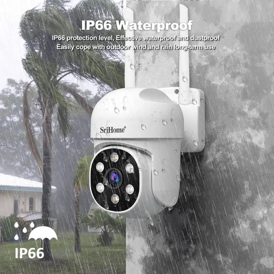 SH061 Wireless Monitoring Camera PTZ AI 1080P Home Security Camera Night Vision Human Detection Video Surveillance CCTV
