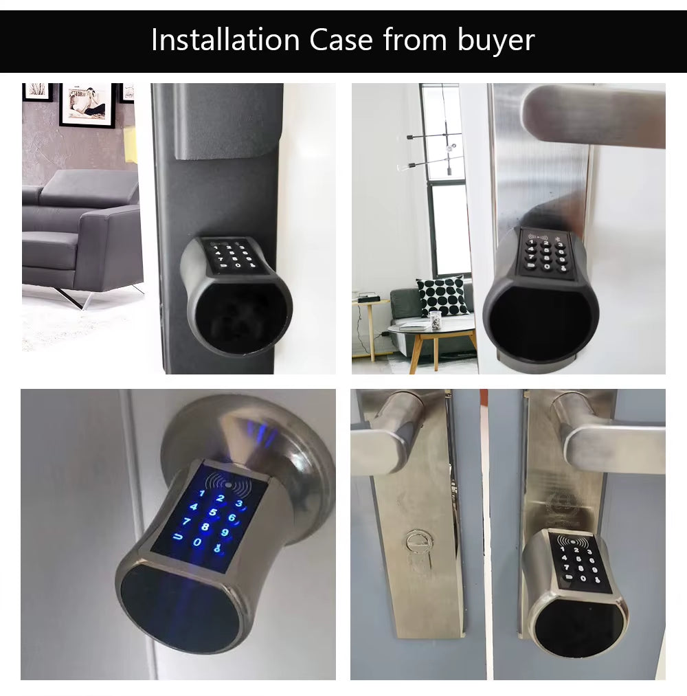 Bluetooth Cylinder Lock TT Lock Password Card Electronic Smart Door Lock Digital Keypad Code Keyless Lock Home Airbnb