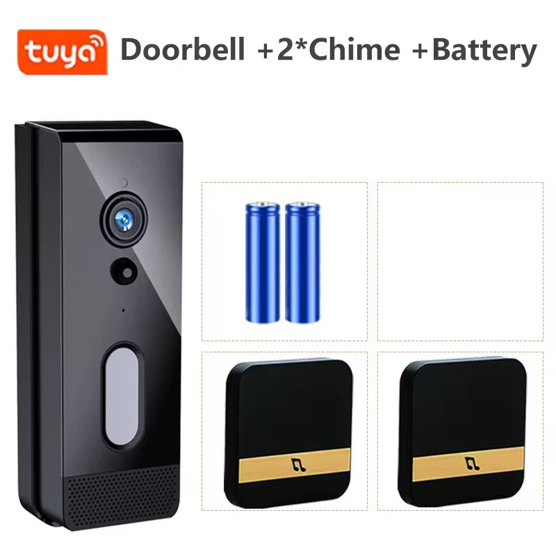 Tuya Wifi Doorbell Camera 1080P Outdoor IP65 Waterproof Wireless Video Intercom Smart Home Door Bell Alexa Google Apartment