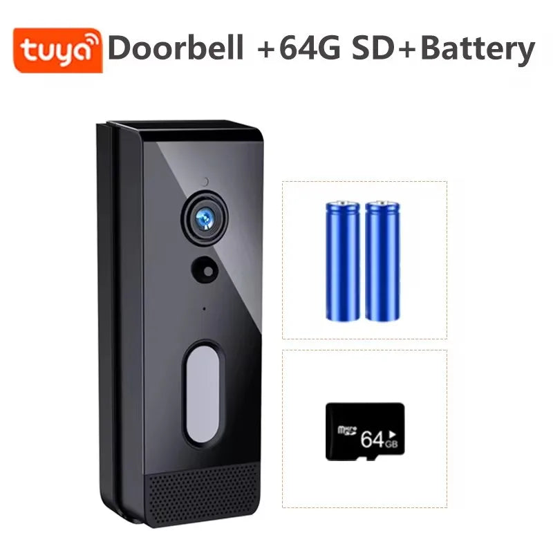 Tuya Wifi Doorbell Camera 1080P Outdoor IP65 Waterproof Wireless Video Intercom Smart Home Door Bell Alexa Google Apartment