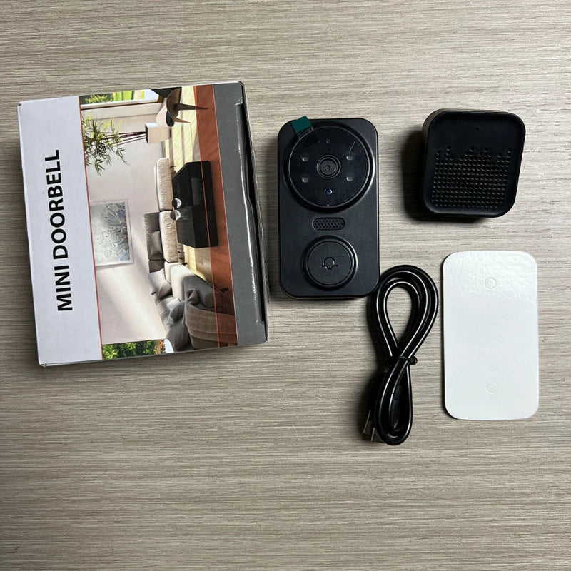 Wifi Smart Video Doorbell Camera Night Vision Wireless Visual Intercom Doorbell Intelligent Doorbell Indoor Outdoor Surveillance