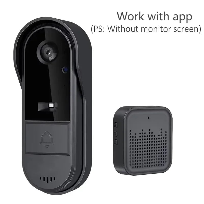 Tuya Wireless Intercom Doorbell Night Vision HD 4.3In LPS Screen Video Doorbell Camera Smart Home Security Visual Doorbell