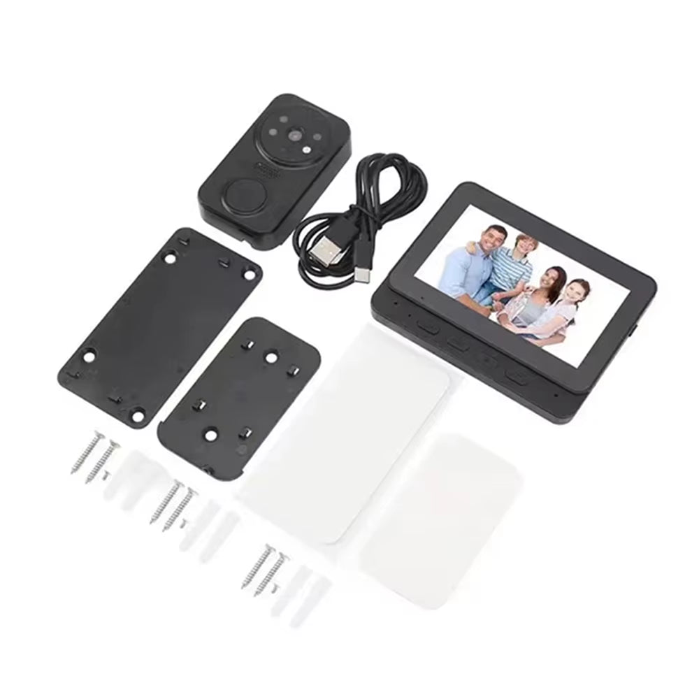 Wireless Doorbell with Camera Bundle Video Doorbell Night Vision Smart Intercom Doorbell Security Protection