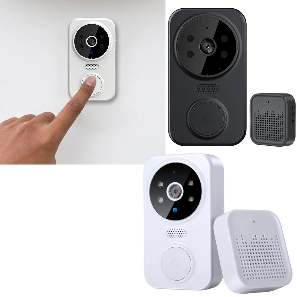 Wifi Smart Video Doorbell Camera Night Vision Wireless Visual Intercom Doorbell Intelligent Doorbell Indoor Outdoor Surveillance