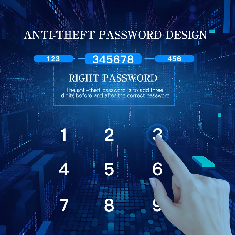 PHIPULO New Smart Door Lock with Tuya APP Digital Electronic Lock Smart Home Wooden Door Lock Biometric Fingerprint
