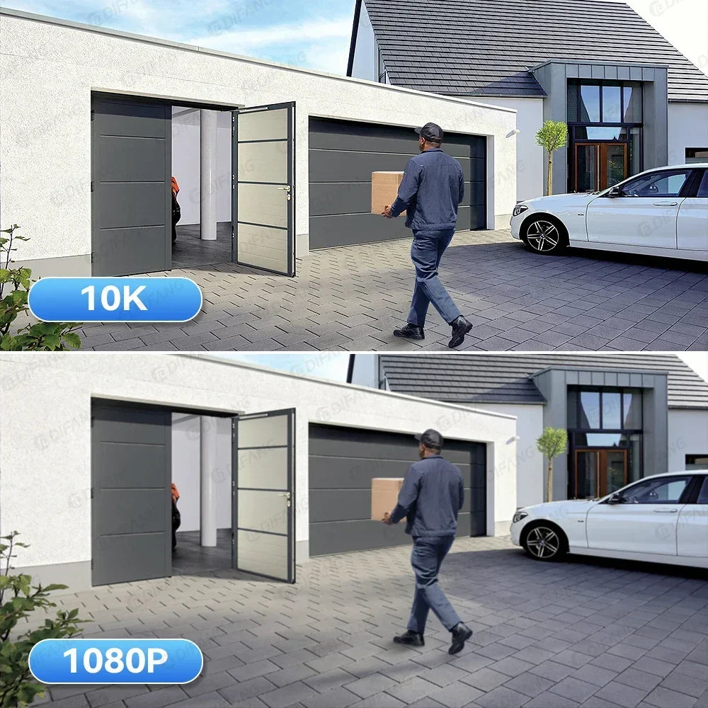 10K Four Screen Wifi Camera Outdoor 10X Zoom PTZ Video Street Camera Ai Tracking Security Protection CCTV Surveillance Camera