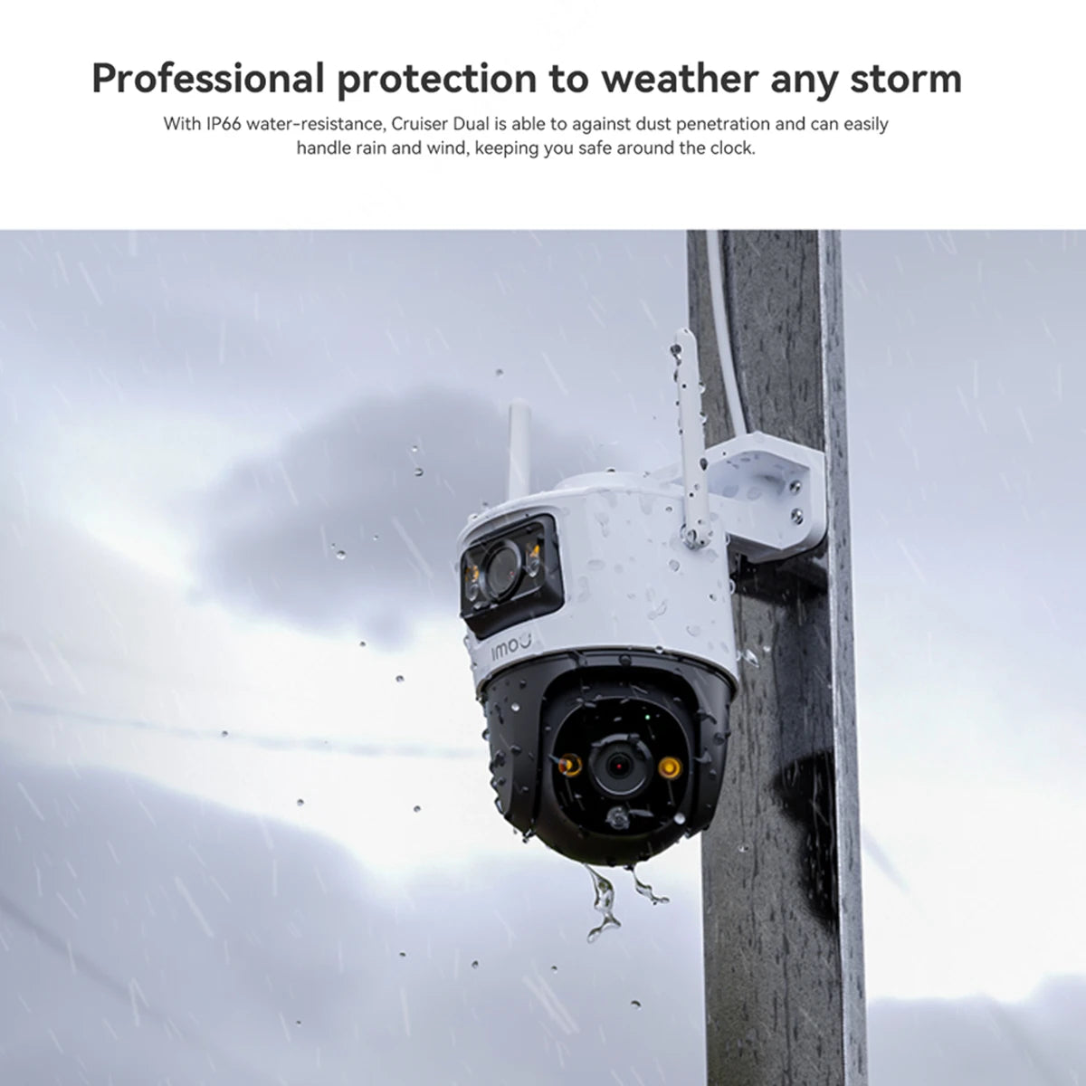 Cruiser Dual 8MP 10MP Dual Lens Outdoor PT Camera Home Security IP Camera AI Human & Vehicle Detection Surveillance Camera